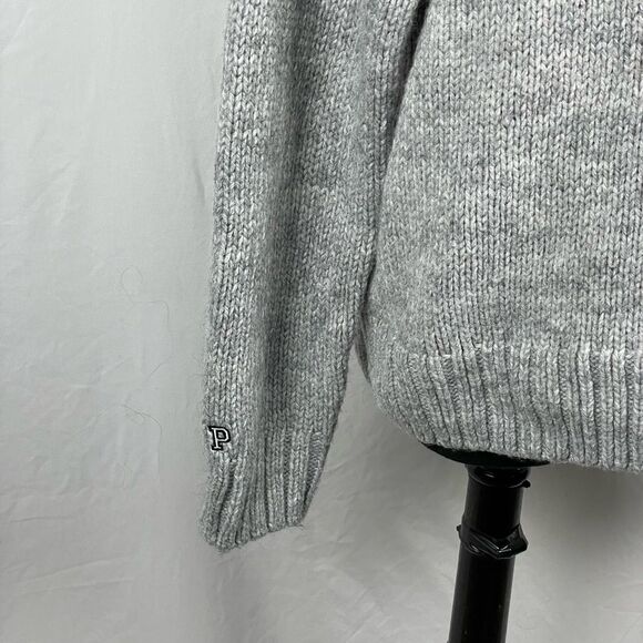 Pink By Victoria’s Secret Gray Knit Crew Neck Sweater - Women’s M - Picture 4 of 9